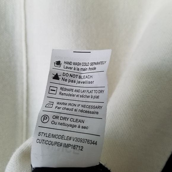 VINE 𝅺Wool Blend Color Block Crew-Neck Long Sleeve Pull-over Sweater Size XXS - Picture 11 of 13